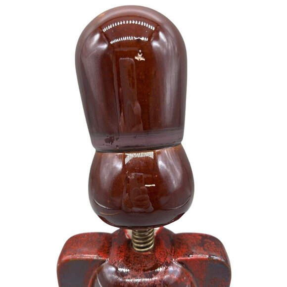 Antique Soldier Bobblehead Bank With Red Nose & Spring Neck - Picture 7 of 10